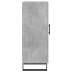 vidaXL Buffet Gris béton 34 5x34x90 cm Bois d'ingénierie