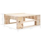 Salon de jardin meuble d'extérieur ensemble de mobilier palette 6 pièces avec coussins bois de pin imprégné 02_0018483