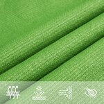 vidaXL Voile d'ombrage 160 g/m² Vert clair 4x4x5 8 m PEHD