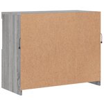 vidaXL Buffet avec lumières LED sonoma gris 81x37x67 cm