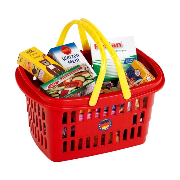 Theo Klein 9693 - Panier à provisions garni avec double anse