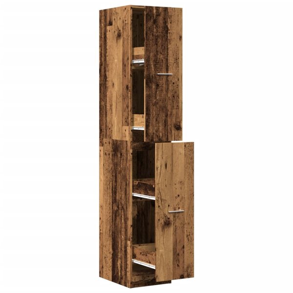 vidaXL Armoire d'apothicaire vieux bois 30x41x174 5 cm bois ingénierie