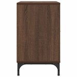 vidaXL Tables de chevet avec tiroir 2 Pièces Chêne marron 49 x 36 x 61 cm
