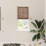 vidaXL Stores et Occultants avec des rideaux Marron 60 x 160 cm Bambou