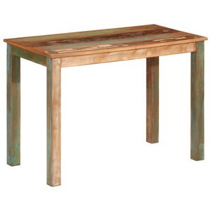 vidaXL Table de salle à manger 110x55x76cm Bois massif de récupération
