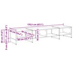 vidaXL Meuble TV Sonoma 170 5 x 36 x 30 5 cm Bois d'ingénierie