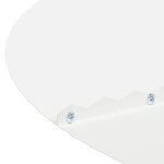 vidaXL adapté pour anneaux d'arbre plats 5 Pièces Blanc Ø30 / 60 cm Acier