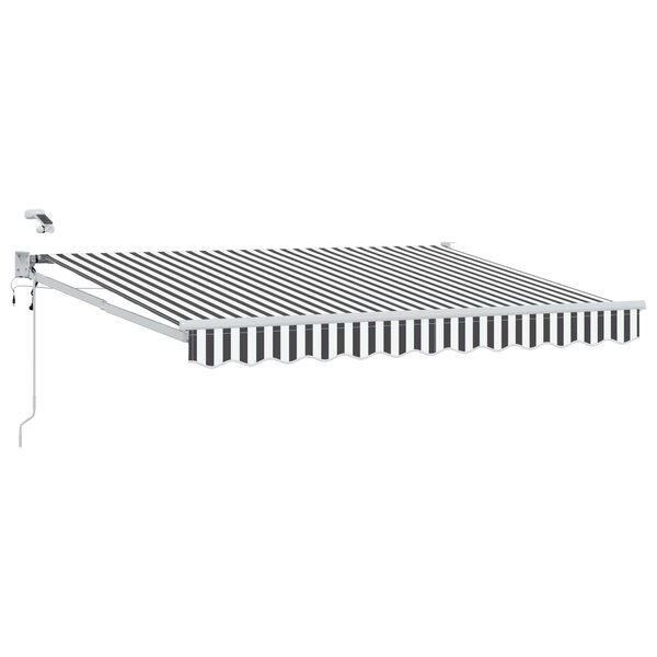 vidaXL Auvent rétractable électrique Anthracite et blanc 3 x 2 5 m
