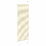 vidaXL Store plissé crème 45x100 cm largeur du tissu 44 4 cm polyester