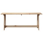 vidaXL Banc extérieur Marron 119 x 35 x 47 cm Bois de pin massif