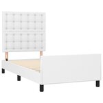 vidaXL Cadre de lit sans matelas blanc 90x190 cm similicuir