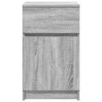 vidaXL Tables de chevet 2 Pièces sonoma gris 39x35x65cm bois d'ingénierie