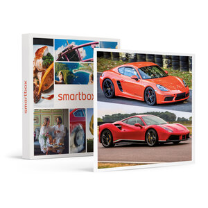 SMARTBOX - Coffret Cadeau Stage de pilotage multivolant : 2 tours en Porsche Cayman S 718 et 2 tours en Ferrari 488 sur le circuit de Lohéac - Sport & Aventure