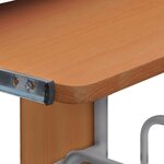 vidaXL Bureau d'ordinateur Marron 110x52x88 5 cm Bois d’ingénierie