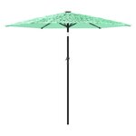 vidaXL Parasol de jardin avec mât en acier vert 268x268x226 cm