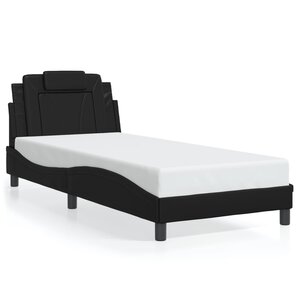 vidaXL Cadre de lit Viana sans matelas noir 80x200 cm similicuir