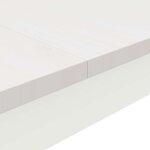 vidaXL Table de salle à manger / Table de repas Blanc 80 x 80 x 75 cm