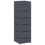 vidaXL Porte-parapluie Anthracite 15 5 x 15 5 x 49 cm Acier