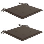 vidaXL Chaises pliables d'extérieur lot de 2 et coussins Bois d'acacia