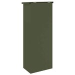 vidaXL Boîte de dépôt de colis Vert olive 44 5 x 29 x 110 5 cm Acier