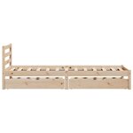 vidaXL Cadre de lit sans matelas 100x200 cm bois massif de pin