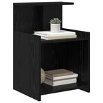 vidaXL Cabinet de chevet 2 Pièces Chêne noir 40 x 35 x 60 cm