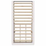 vidaXL Cadre de lit avec stockage Blanc 100 x 200 cm Bois massif