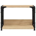 vidaXL Support d'imprimante à 2 niveaux chêne sonoma 44x26x31 5 cm
