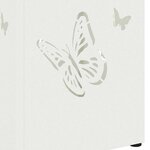 vidaXL Porte-parapluie Blanc 15 5 x 15 5 x 49 cm Métal