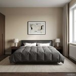 vidaXL Duvet d'hiver Matelassé Gris clair 220 x 240 cm Microfibre