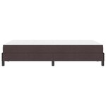 vidaXL Lit à ressorts avec matelas Marron foncé 120 x 190 cm tissu