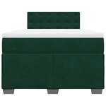 vidaXL Sommier à lattes de lit avec matelas vert foncé 120x190 cm