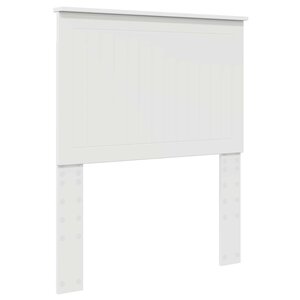 vidaXL Tête de lit avec tête de lit Blanc 80 cm Bois d'ingénierie