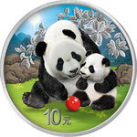 Pièce de monnaie en Argent 10 Yuan g 30 Millésime 2024 CHINA PANDA