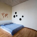 MiMi Innovations Décoration carte du monde murale Sapelli 130x78 cm