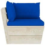 Vidaxl salon de jardin palette 6 pièces avec coussins épicéa imprégné