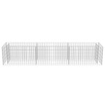 vidaXL Lit surélevé à gabion Acier galvanisé 270x50x50 cm