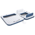 Bestway Île flottante Hydro-Force 2 Pièces Blanc et bleu PVC