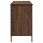 vidaXL Meuble sous-vasque avec tiroirs chêne marron 90x34 5x60 cm