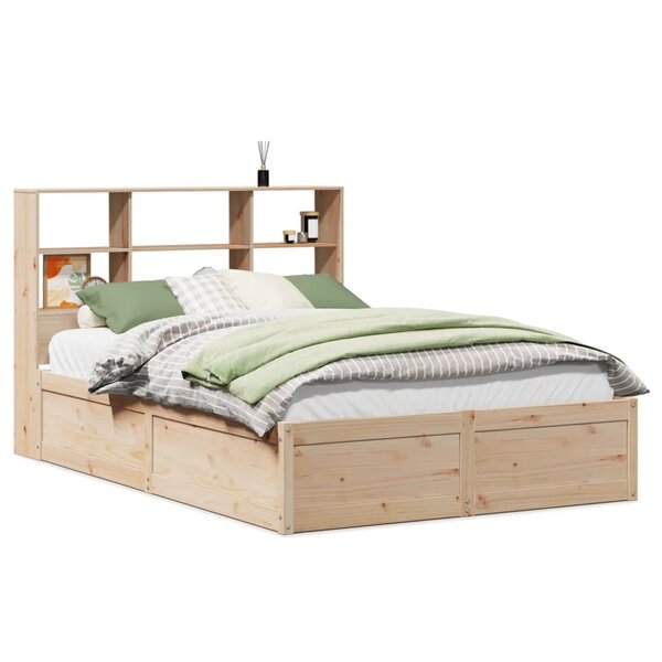 vidaXL Cadre de lit sans matelas 120x190 cm bois de pin massif