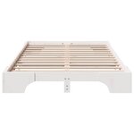 vidaXL Cadre de Lit Blanc 140x190 cm en Pin Massif