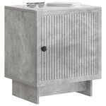 vidaXL Cabinet de chevet Gris béton 43 x 34 5 x 50 cm