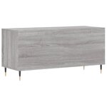 vidaXL Armoire à disques sonoma gris 100x38x48 cm bois d'ingénierie