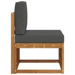 vidaXL Sofa de milieu extérieur Bois d'Acacia Massif Naturel