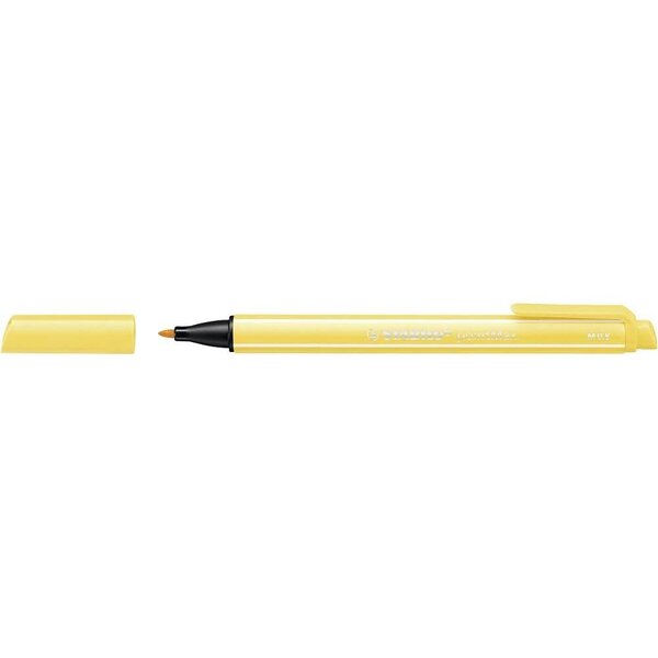 Stylo feutre pointMax pointe moyenne 0.8mm jaune x 10 STABILO