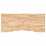 vidaXL Bureau Noir et naturel 120 x 60 cm Bois de chêne massif