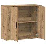 vidaXL Buffet chêne artisanal 80x33x70 cm bois d'ingénierie