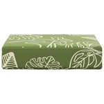vidaXL Coussin de Siège d'Extérieur Feuilles Vertes 40 x 40 x 8 cm