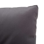 vidaXL Canapé 2 places de jardin et coussins Gris 124cm Résine tressée