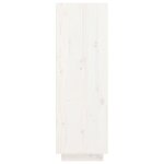 vidaXL Armoire à chaussures blanc 30x34x105 cm bois de pin massif